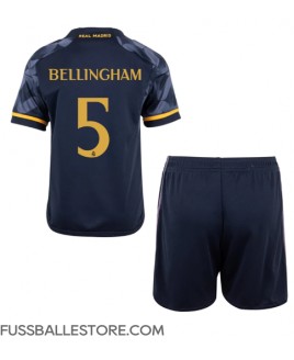 Günstige Real Madrid Jude Bellingham #5 Auswärts Trikotsatzt Kinder 2023-24 Kurzarm (+ Kurze Hosen)